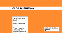 Desktop Screenshot of olgabushkova.com