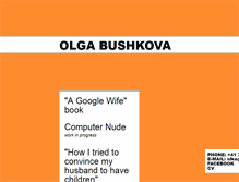 Tablet Screenshot of olgabushkova.com